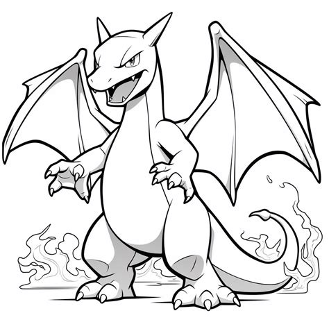 charizard coloring page|Charizard Pokemon coloring page